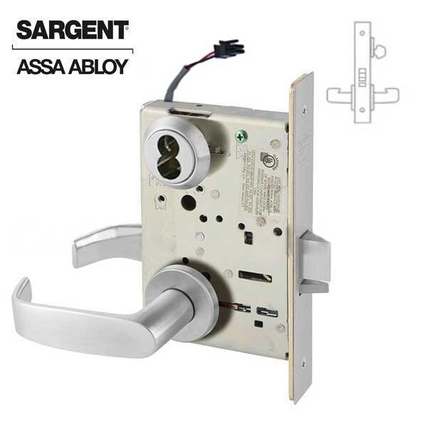 Sargent 8200 Series Mortise Lock Mechanical Electromechanical Fail Safe 24V Lock to accept SFIC Core LN Trim SRG-70-8270-LNL-24V-26D - main